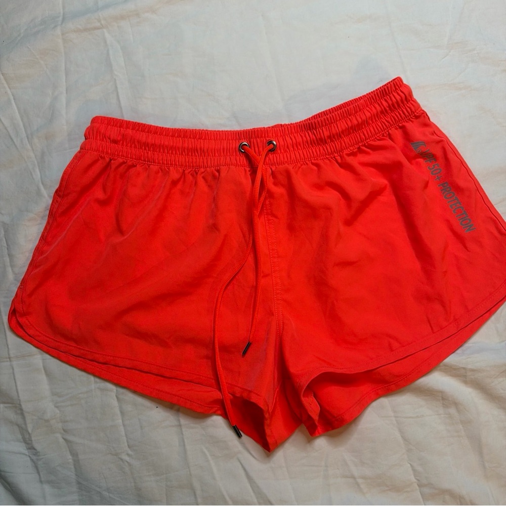 Orange Women Ocean‎ Blue X-Large Shorts Elastic Waist